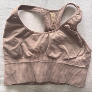 Varley Light Muave Tan Sports Bra